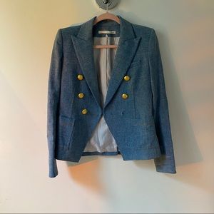 Veronica Beard Tailored Denim Blazer